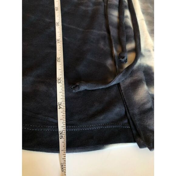 Young Fabulous & Broke Tie Dye Mini Dress Small Soft Blue Beige Cinch Tie Waist - Picture 9 of 9